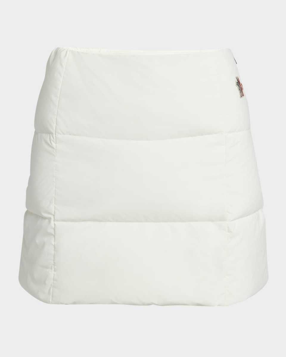 Technical Poplin Down Mini Skirt